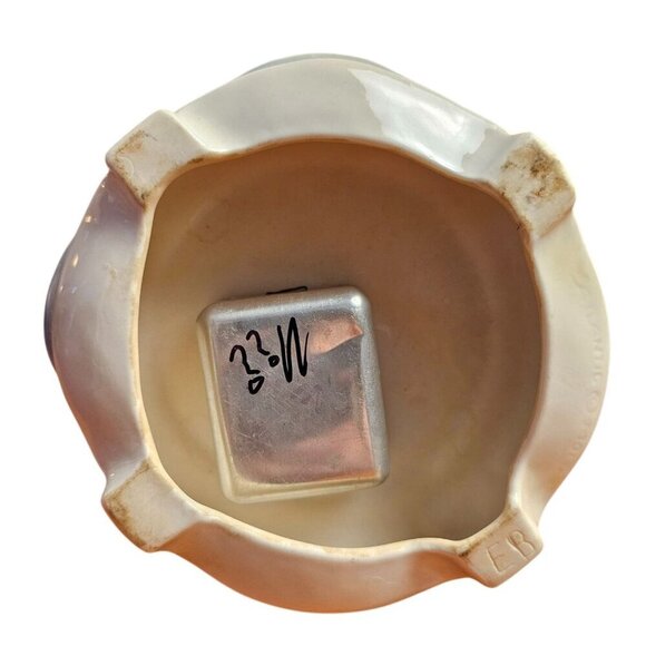 Holland Mold Ceramic Music Box. Southern Belle Blue & White Dress on Music Box - Picture 4 of 4